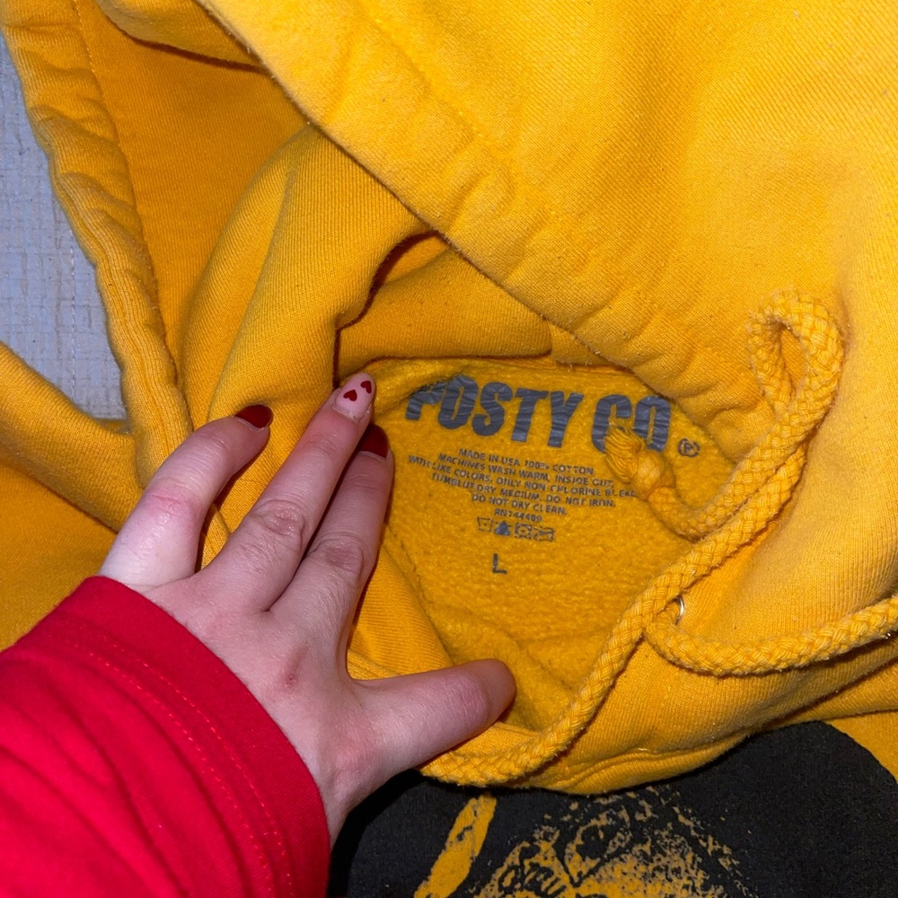 Yellow Hoodie by Posty Co